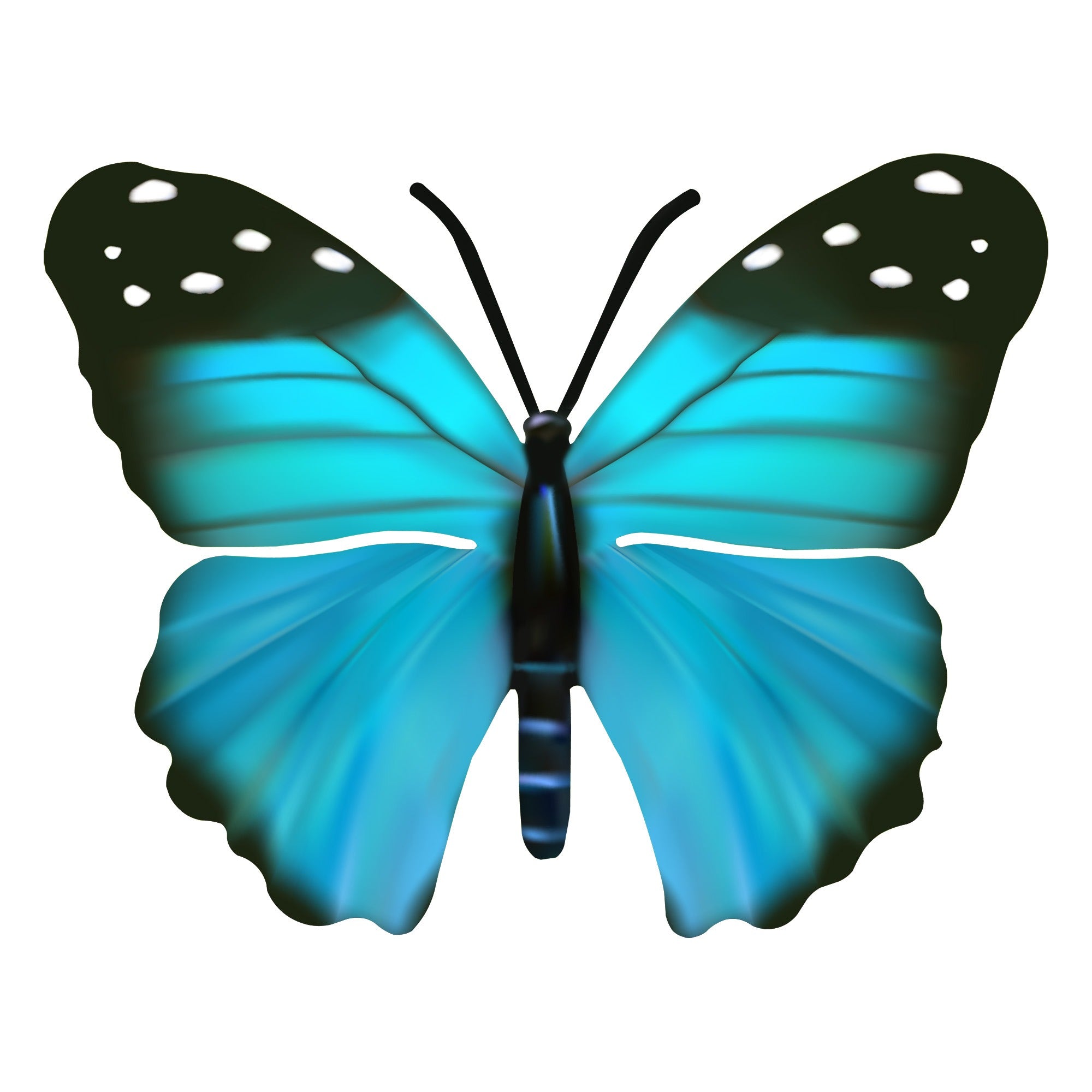 Blue Butterfly Metal Wall Artbring Natural Elegance To Your Decor With 