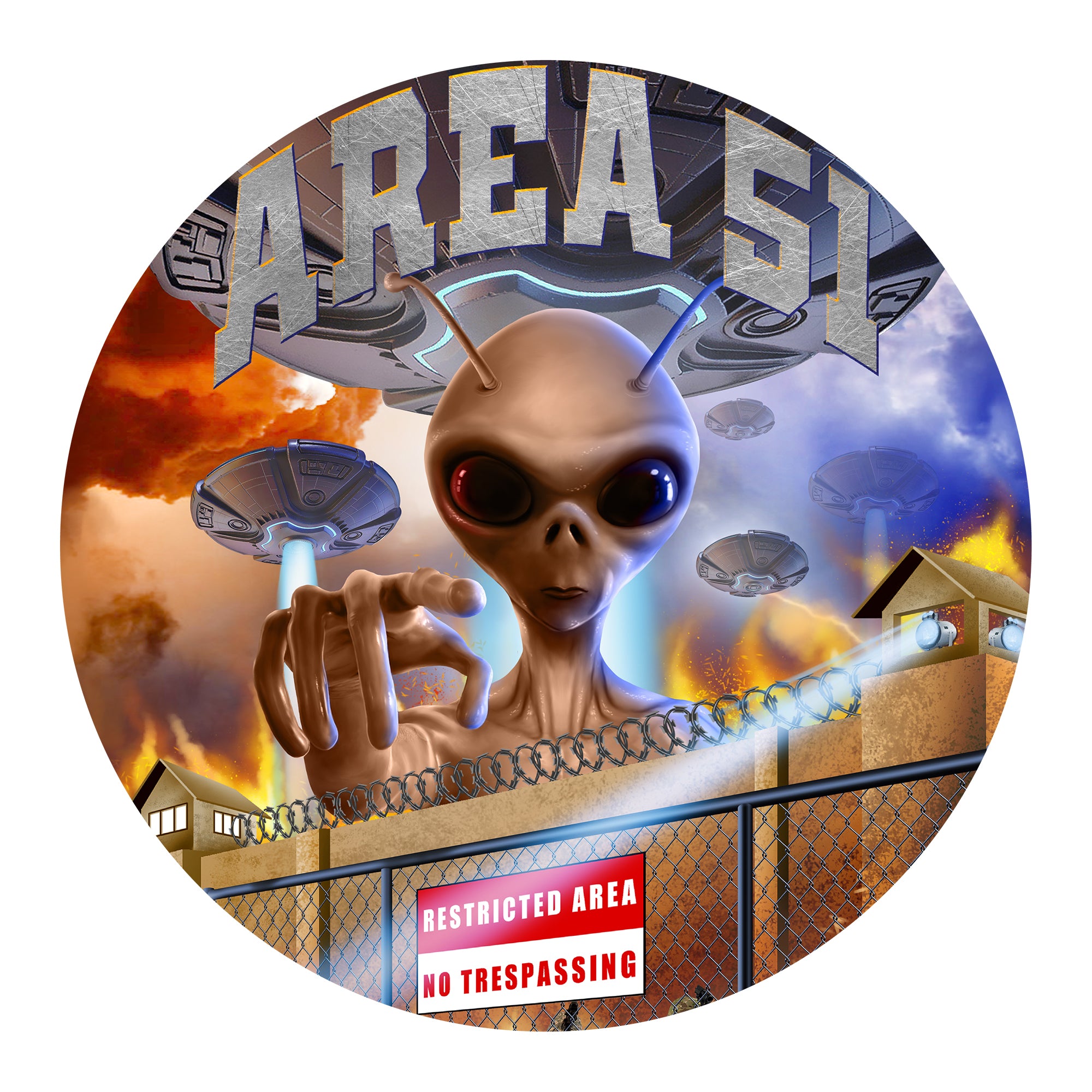 Area 51 Metal Wall Art Metal Art Maker