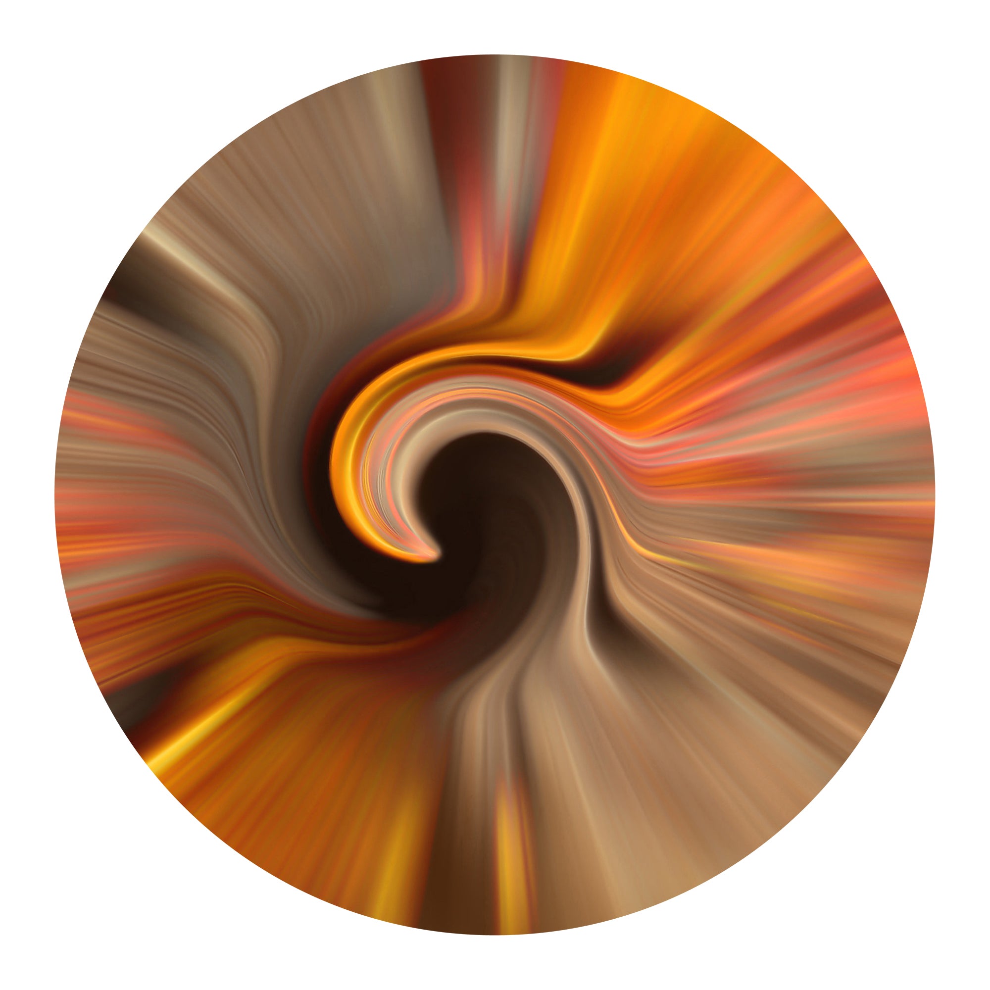 Sherbert Hook Round Metal Wall Art Abstract Home round metal Decor