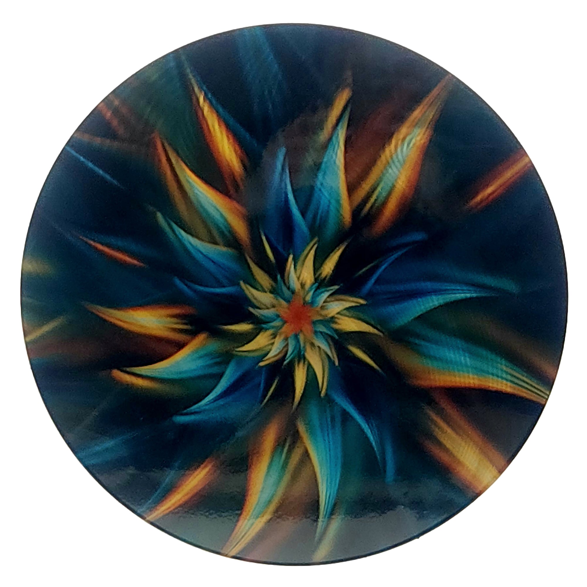 Wisp Round Metal Wall Art Abstract Home Decor Metal Art Maker