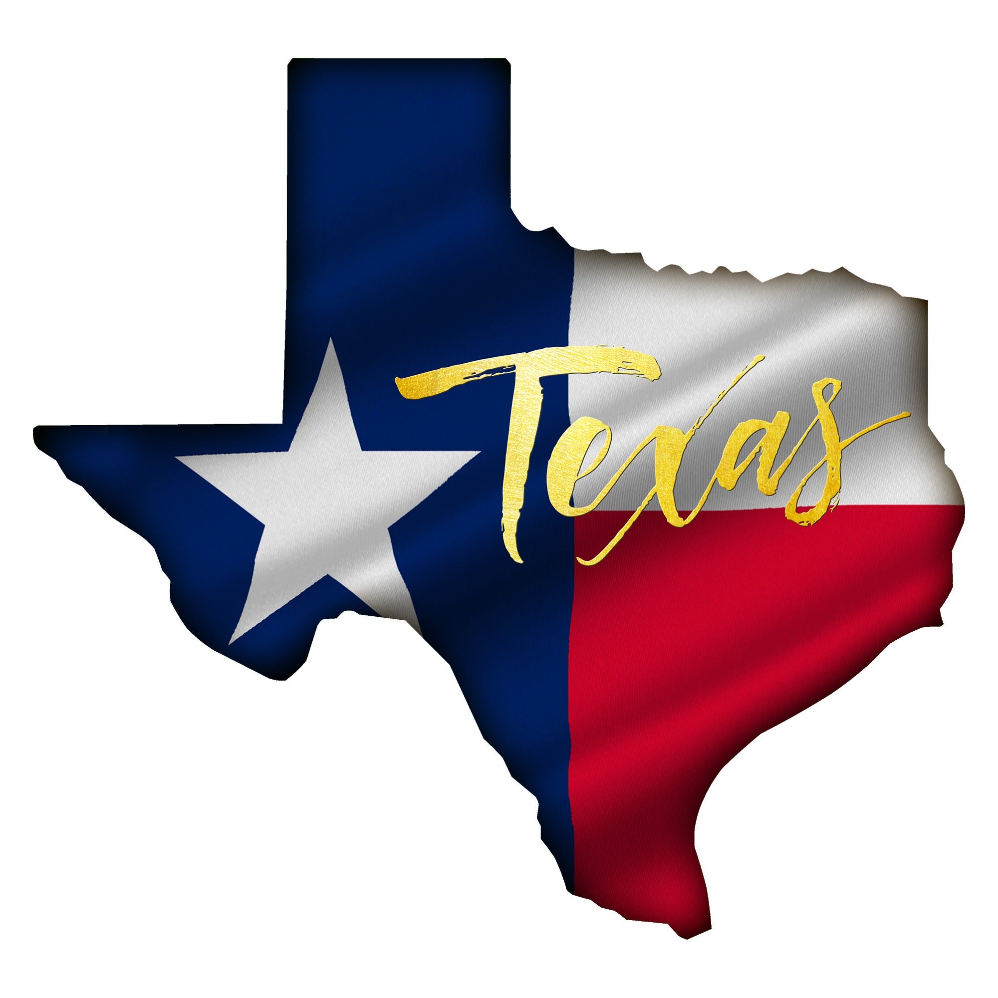 Flag TX Shape Wall ArtTexas state shape with the 